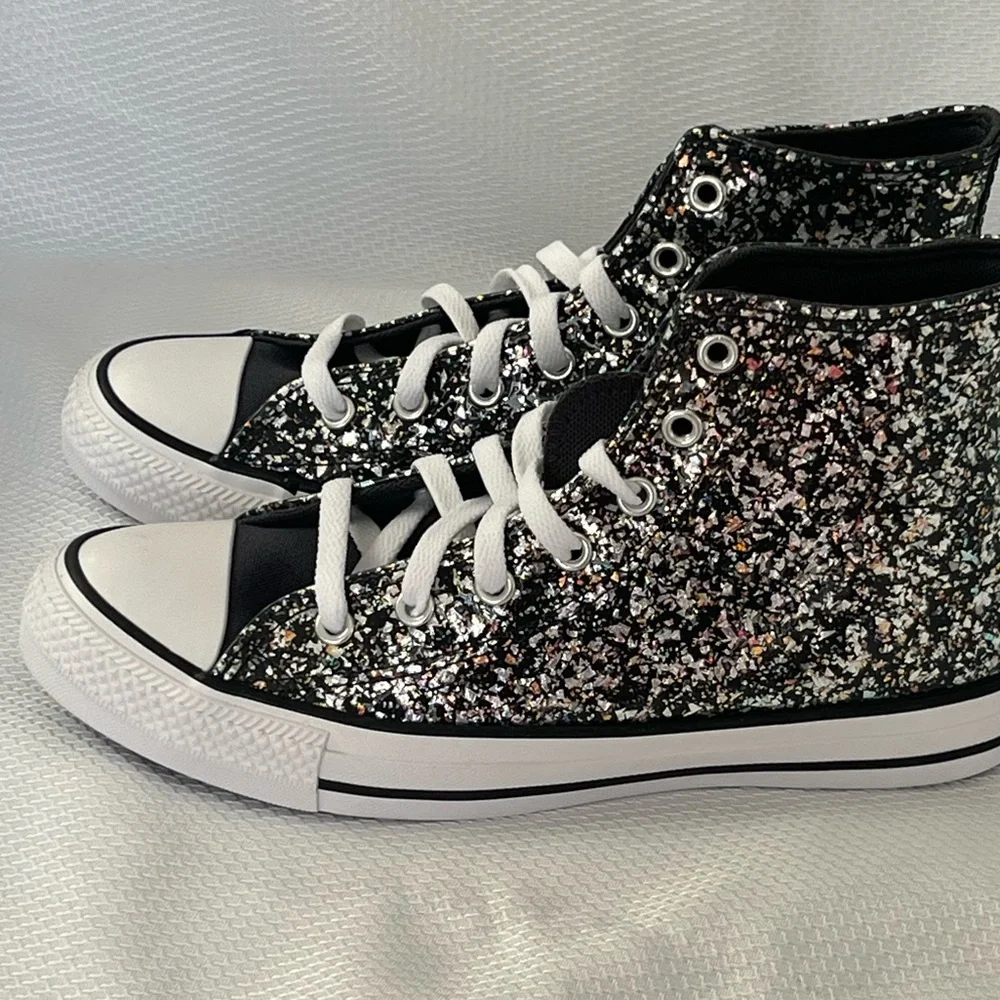 Converse Chuck Taylor All Star Glitter High-Top Sneakers Big Girls Size 5